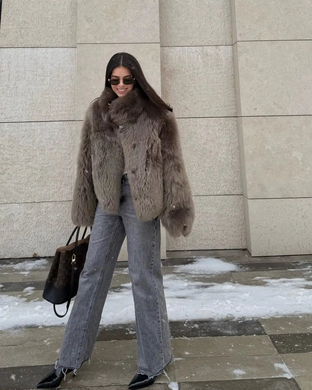 ARDEA FAUX FUR JACKET