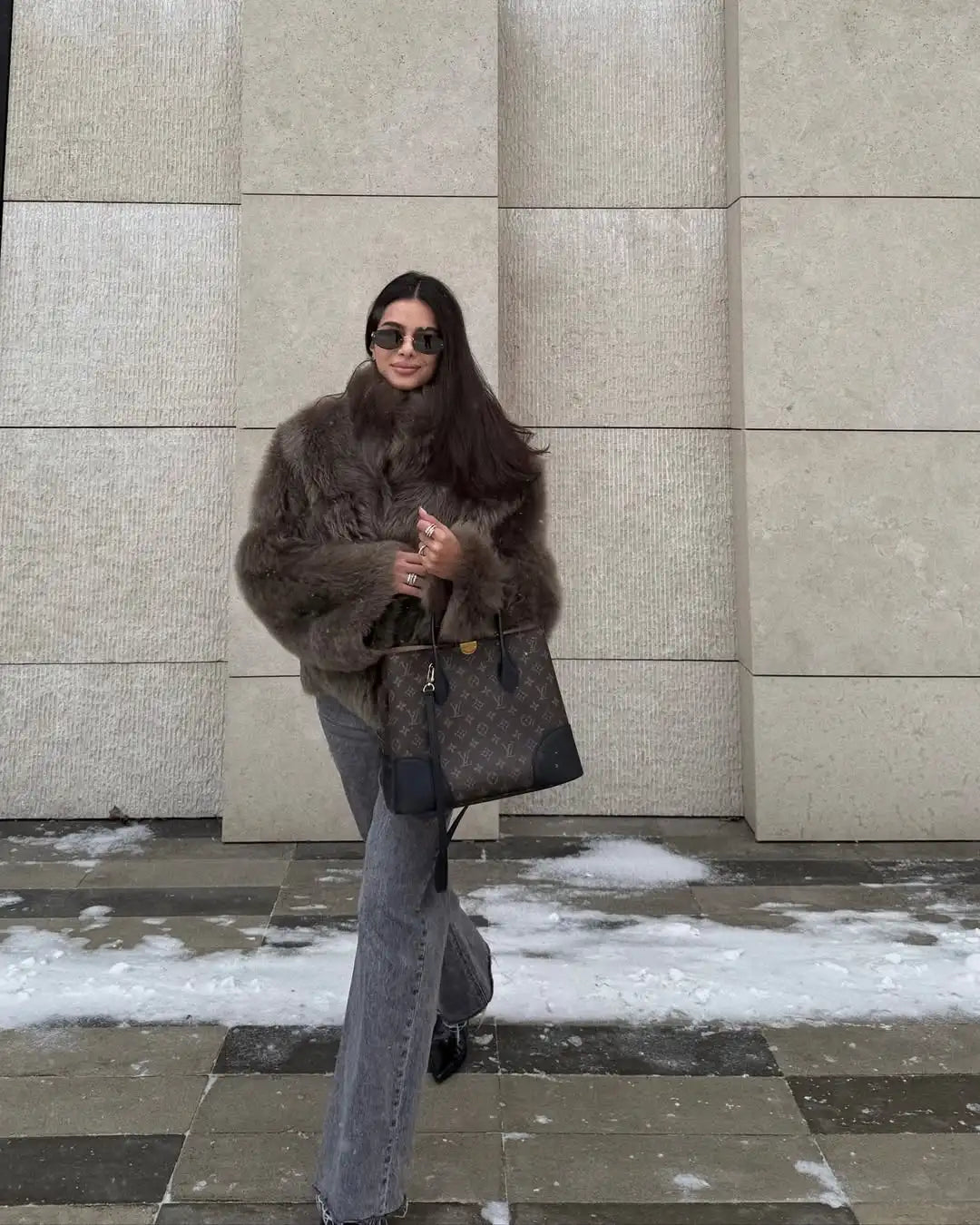 ARDEA FAUX FUR JACKET