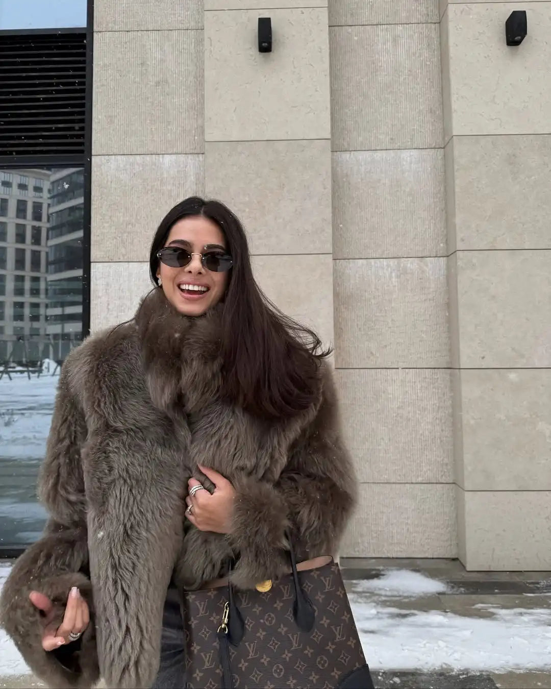 ARDEA FAUX FUR JACKET