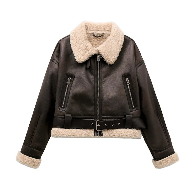 Noir Shearling Jacket