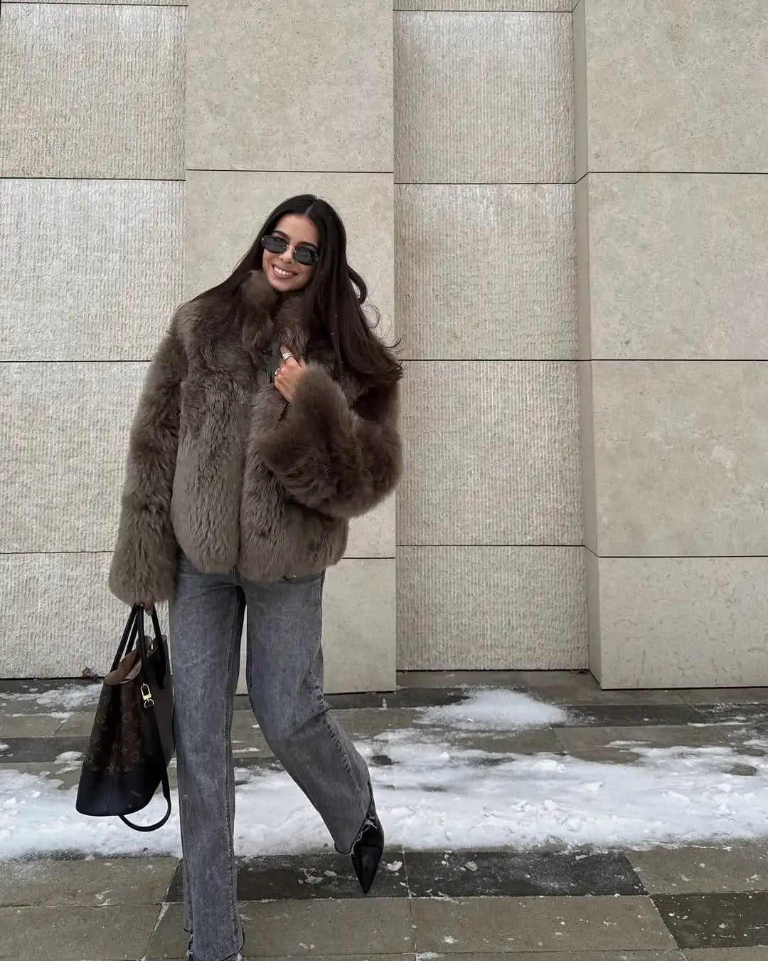 ARDEA FAUX FUR JACKET